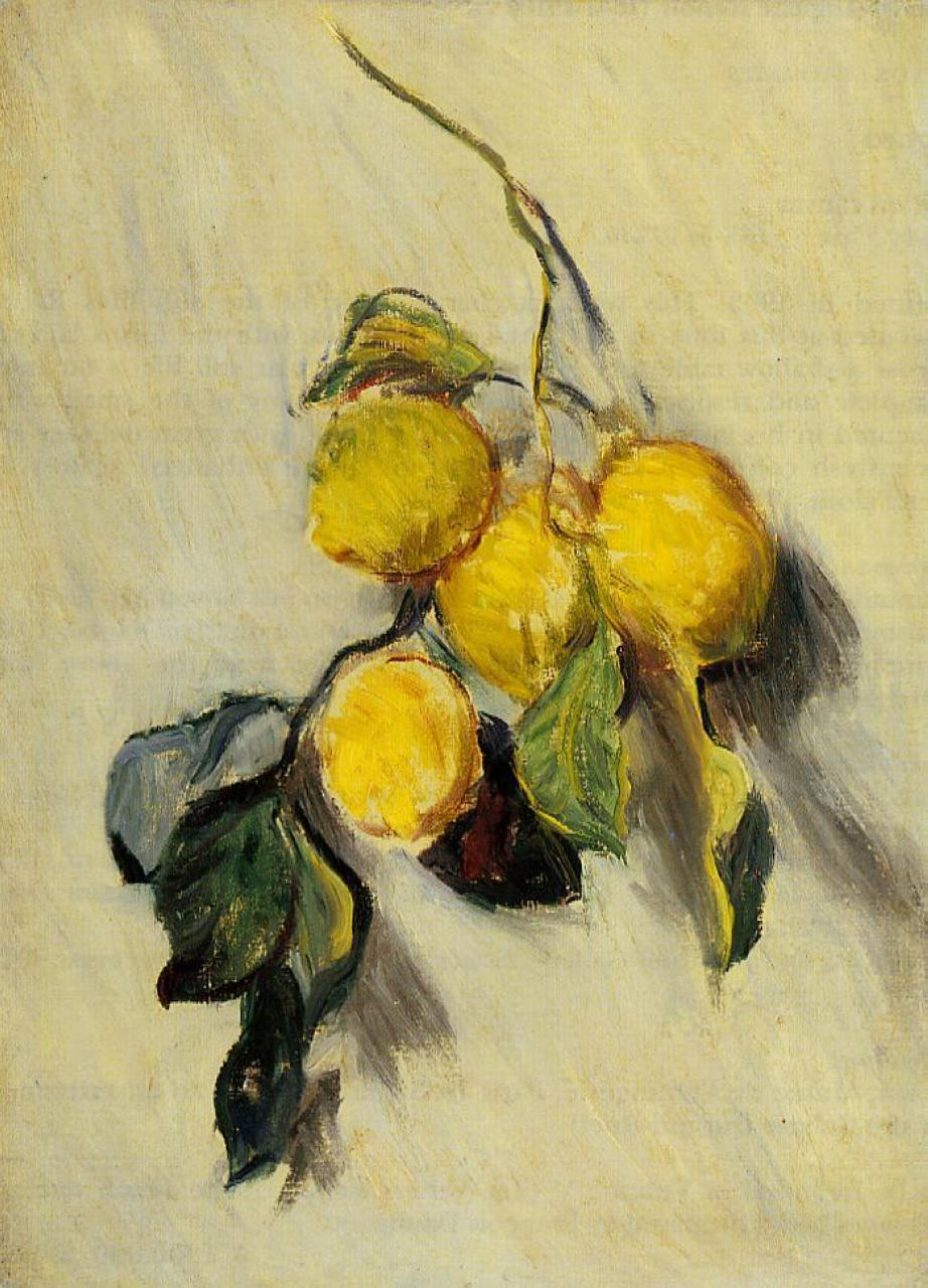 Claude Monet - Study of Lemons 1883