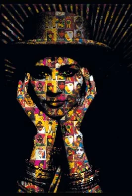 Chila Kumari Burman - AUTO-PORTRAIT 1996-2013, Inkjet print on paper and canvas, size: A2-A0