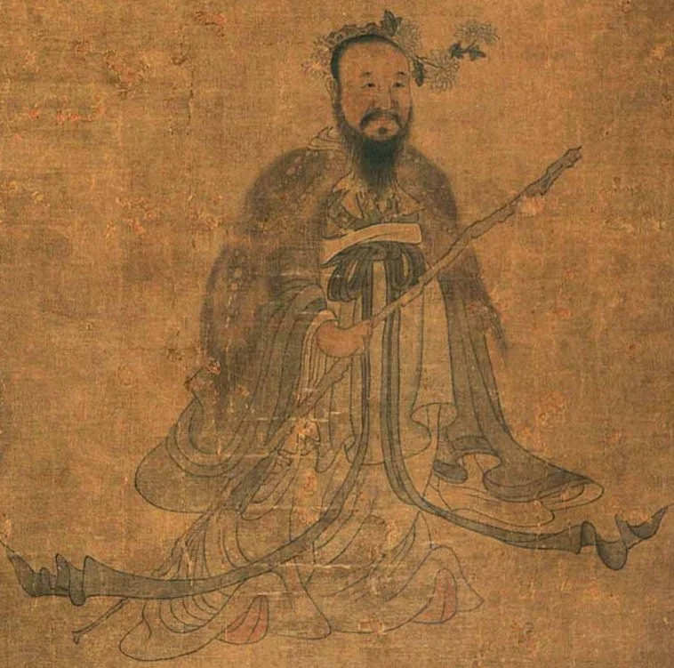 Qu Yuan (340–278 BC) painting by Chen Hongshou (1598-1652)
