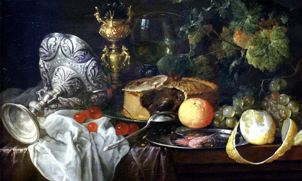 17th c. Dutch still life, artist unkown (photo credit from: Hackney Citizen )
