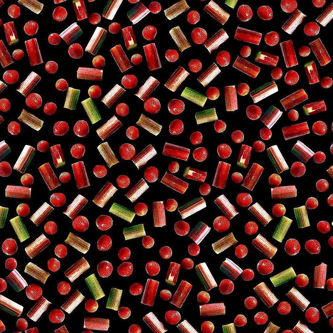Smy Goodness Rhubarb and Strawberry print IG: @SmyGoodness