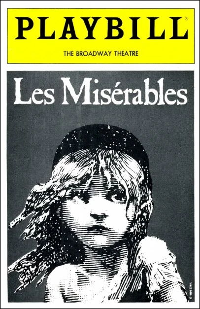 Les Misérables playbill based on Émile Bayard illustration