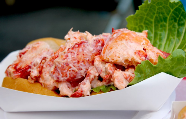 Lobster Hut lobster roll - Plymouth, MA