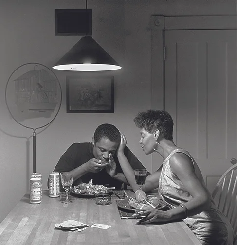 Carrie Mae Weems, Untitled (Eating Lobster), 1990, silver print. © Carrie Mae Weems. Courtesy of the artist and Jack Shainman Gallery, New York. carriemaeweems.net IG: CarrieMaeWeems jackshainman.com IG: JackShainman