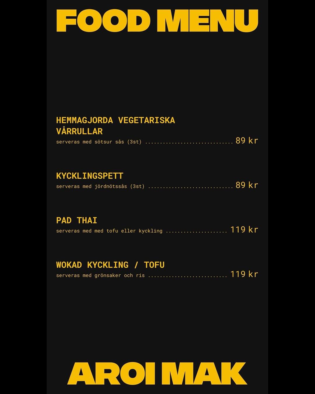 .
🍜 Thaimat och Dryck p&aring; Royal Muay Thai! 🥢
Den 14 december bjuder vi inte bara p&aring; h&aring;rda fighter, utan ocks&aring; p&aring; l&auml;cker hemlagad thaimat 🌶️✨. 

Njut av:
🔸Vegetariska v&aring;rrullar 
🔸Pad Thai 🍜 ... och mycket 