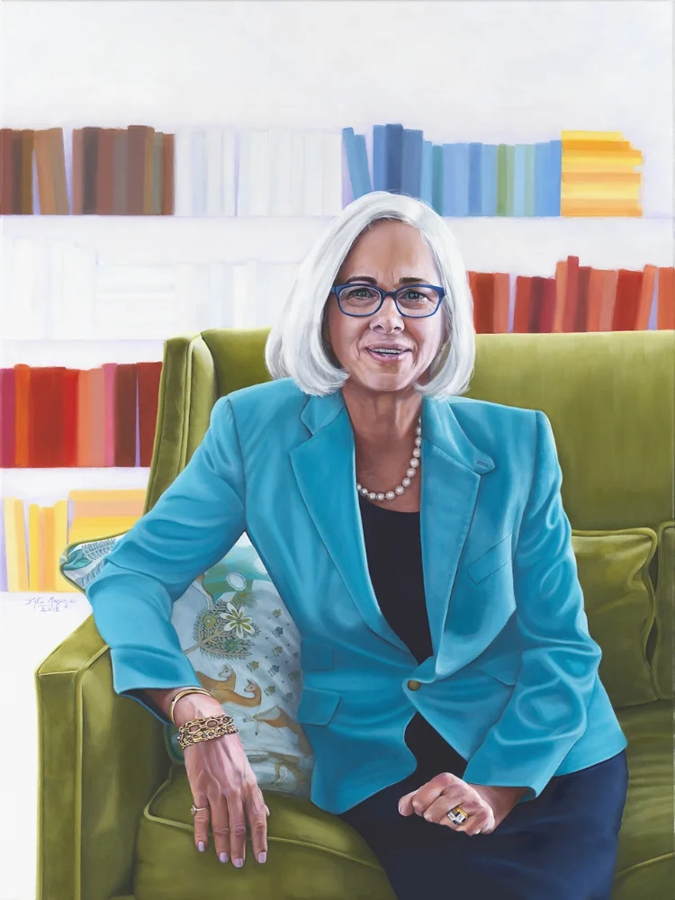 Priscilla Sands, Head of School, Marlborough School 30" X 40" Oil on linen