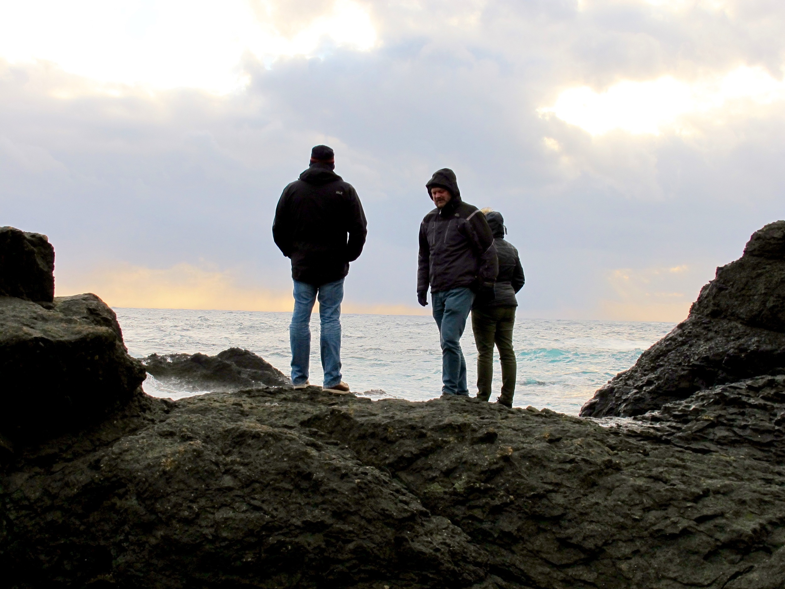 Rúni, Susanne and my husband Francesco on Suðuroy