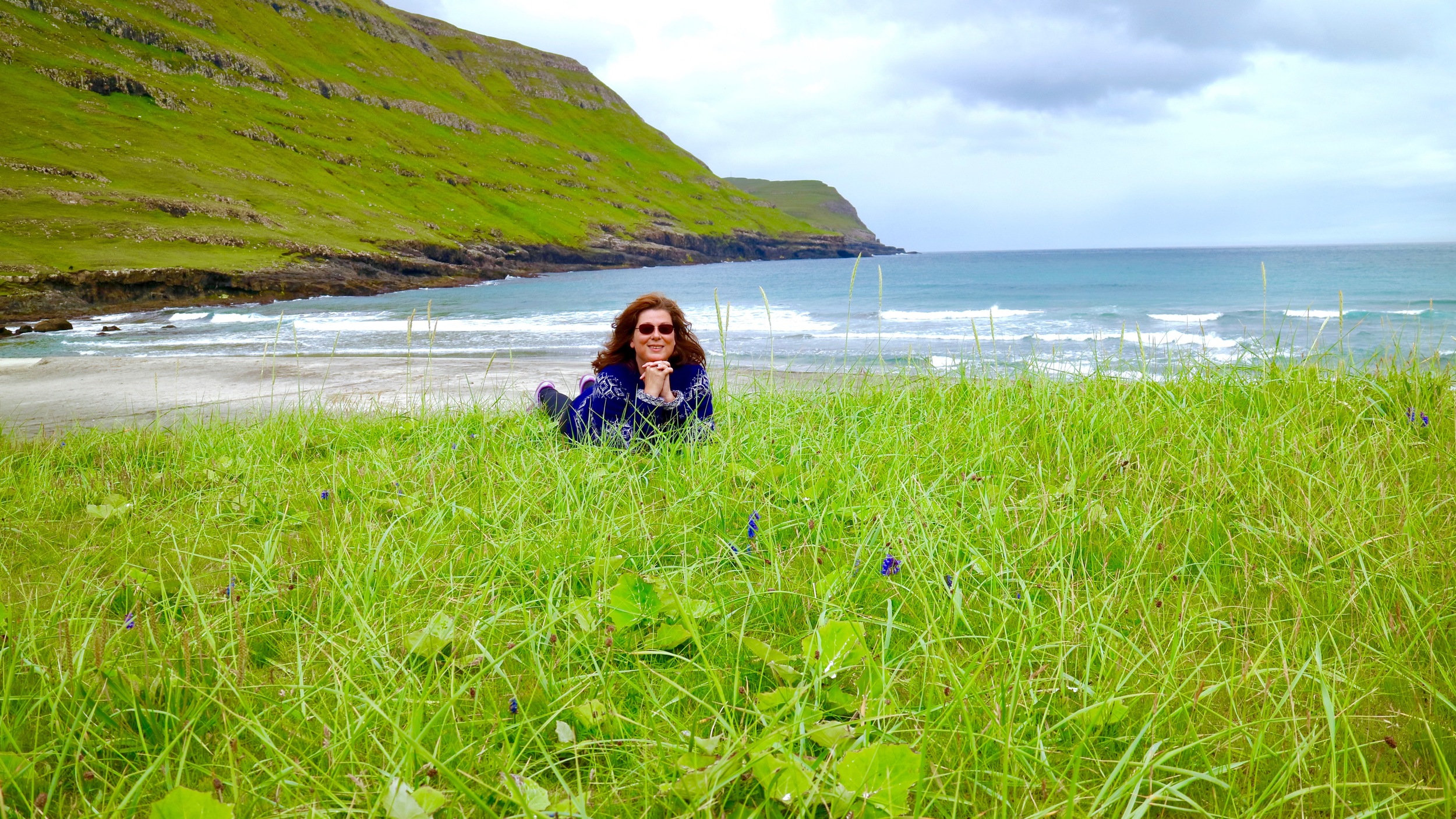 Supervising preparations for the birthday party at the beach of Húsavík on Sandoy