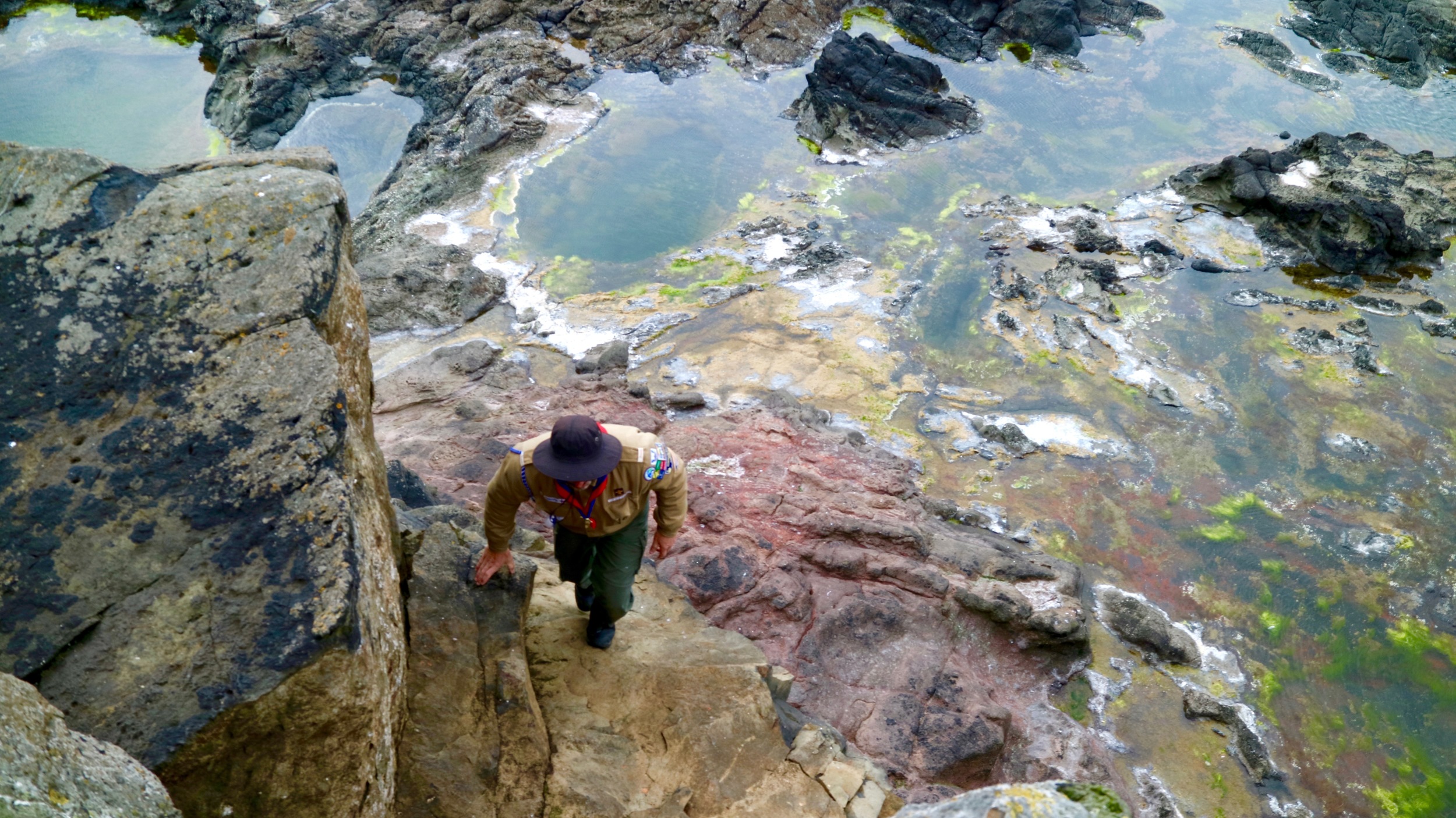 ... coming across bizarre rock formations and beautifully colored stones
