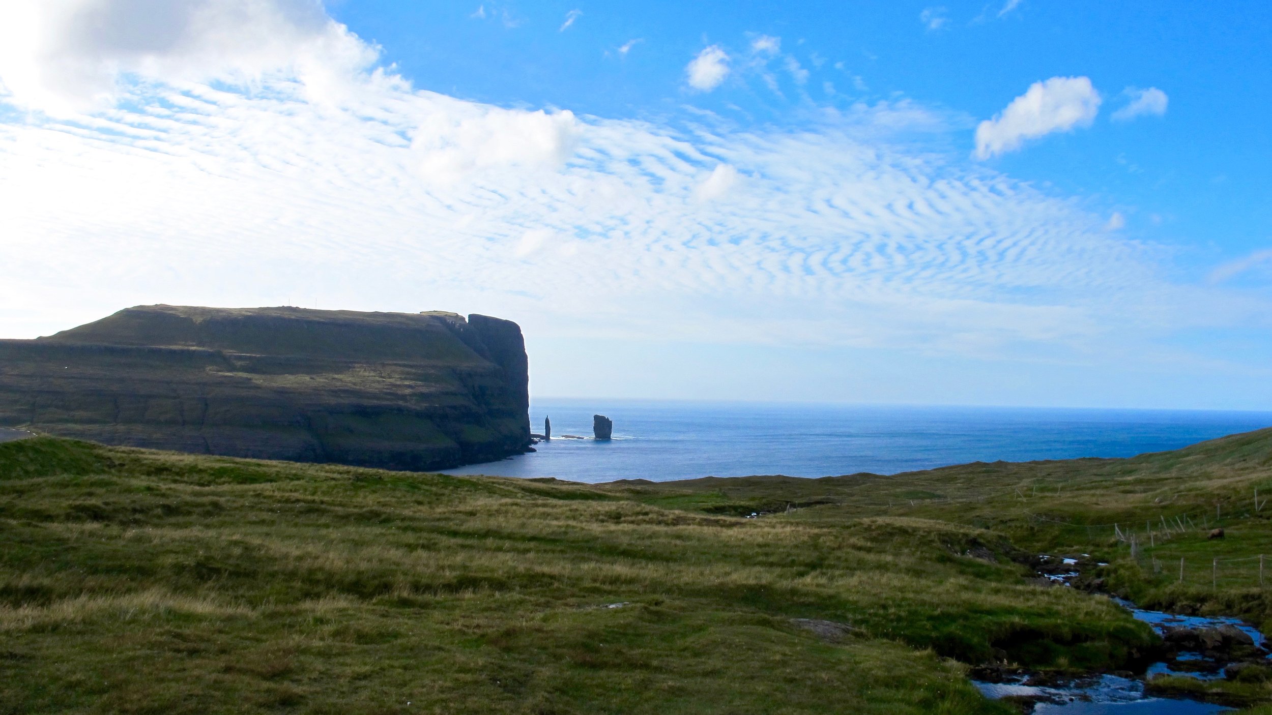 Eiði Mountain Road View. Giant and witch seen from Eysturoy, guaranteed non-moving