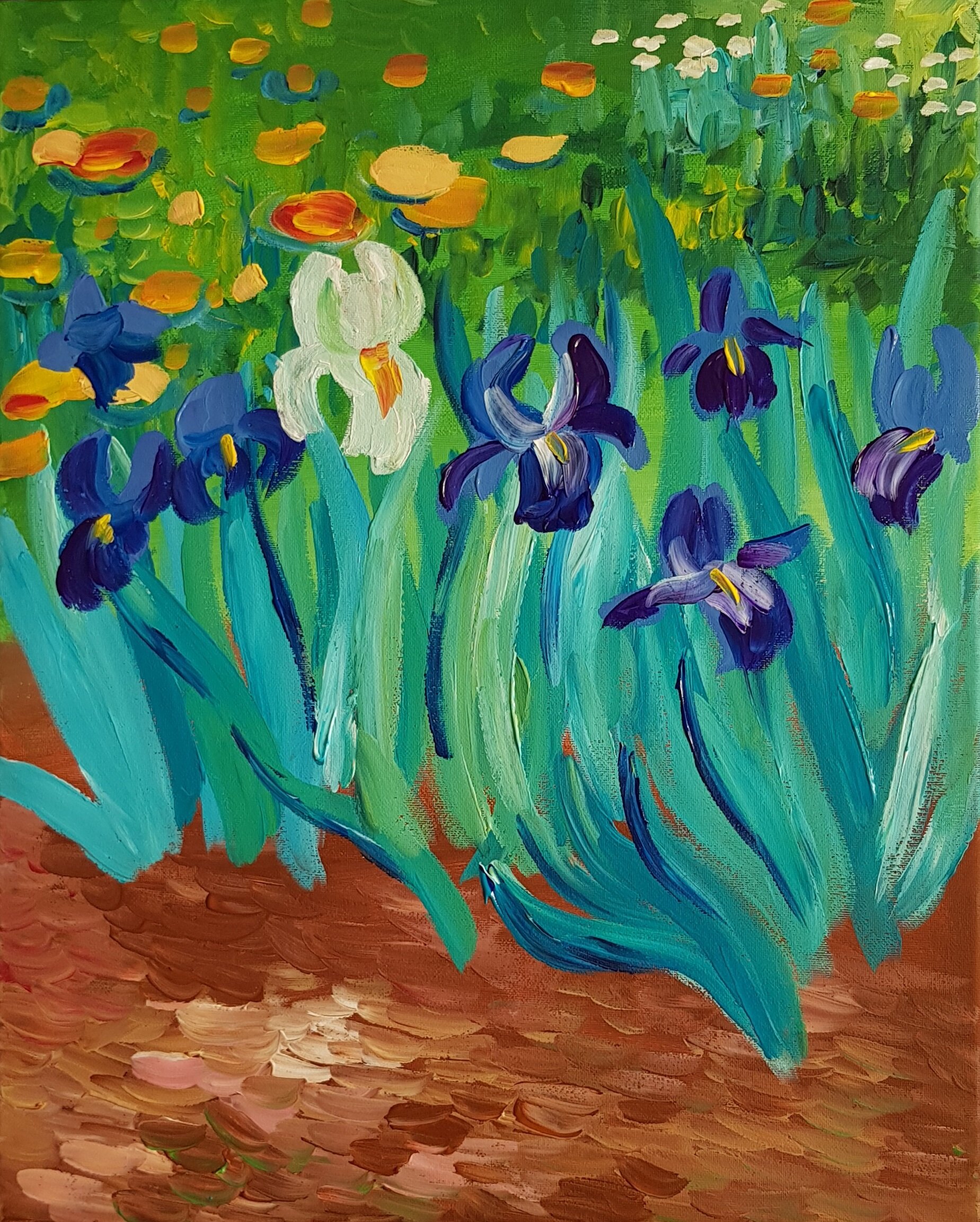 van gogh iris painting