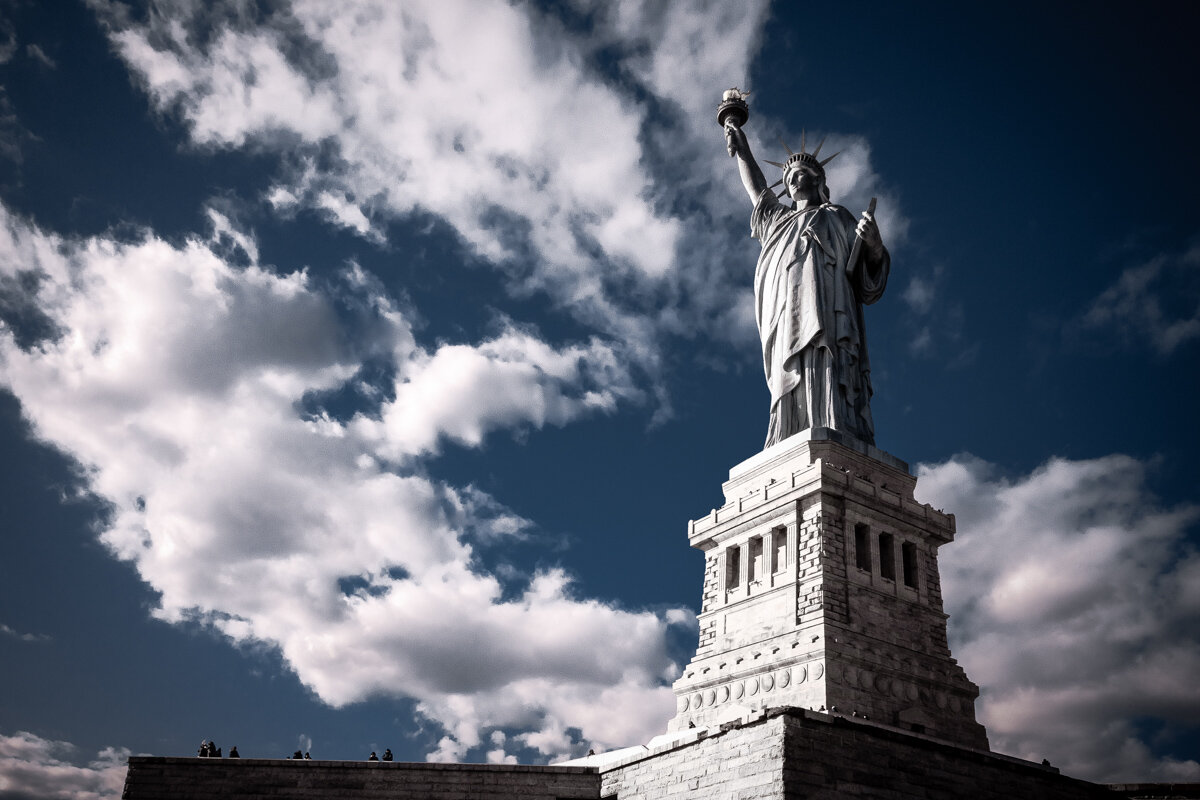   Lady Liberty in Infrared   Jason Brookman   