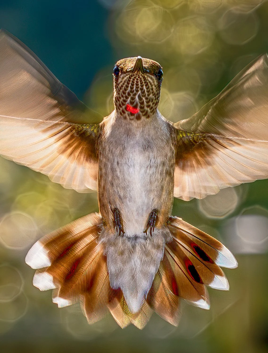 An Inquisitive Juvenile Hummingbird 