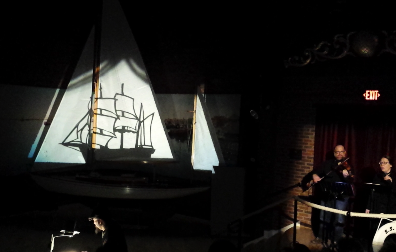 a still from the November showing of The Haunting of Buzzards Bay photo credit: Vana Dougias