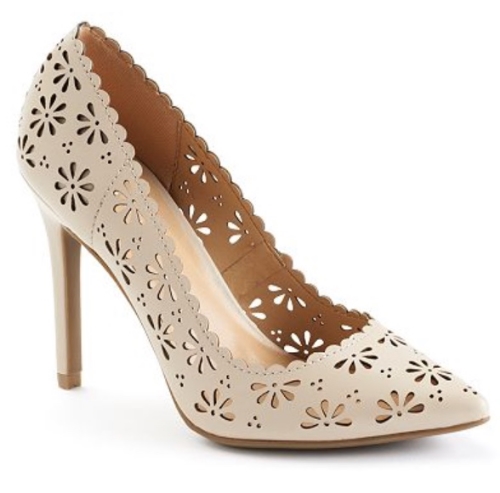 1. Lazer Cut Heels - LC Lauren Conrad for Kohls 
