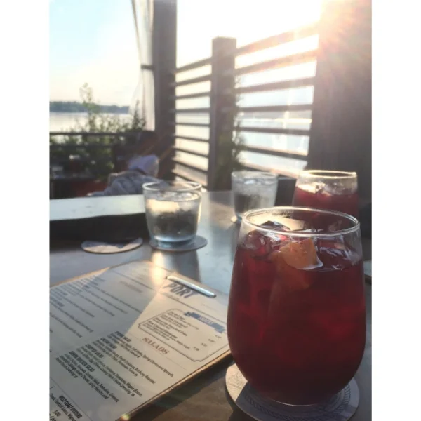 On Instagram - Sangria on the Port Patio. 
