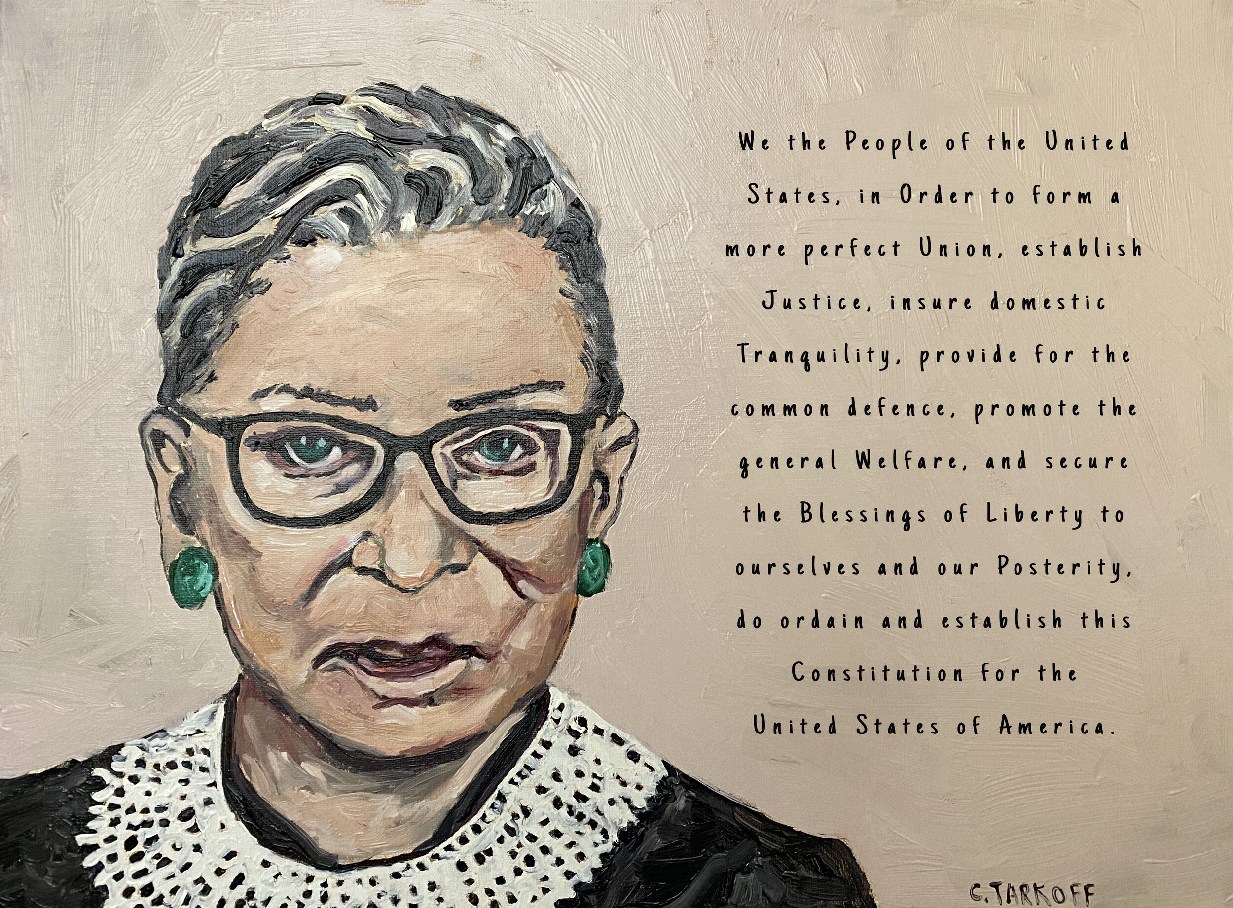 Portrait of RBG (Ruth Bader Ginsburg)