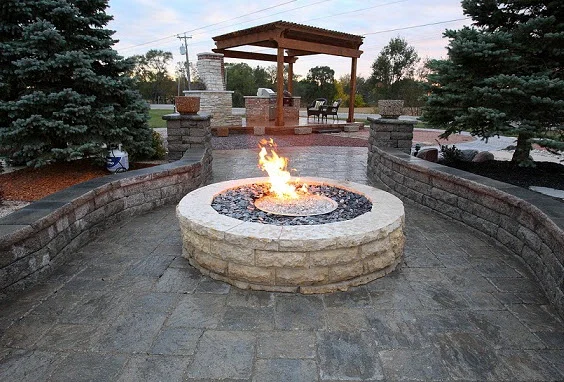 Fire tables, bowls and urns create warm atmosphere