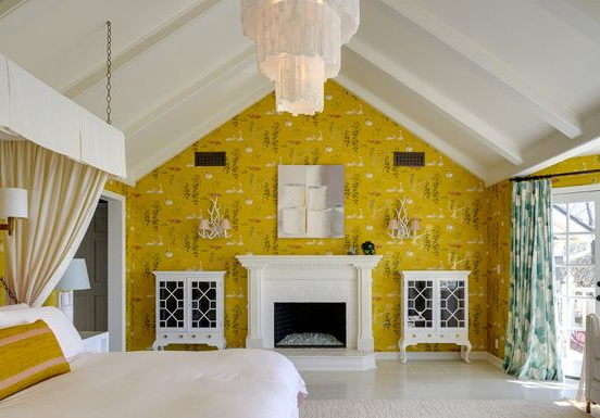 6 Ways to Highlight Your Fireplace With Wallpaper!