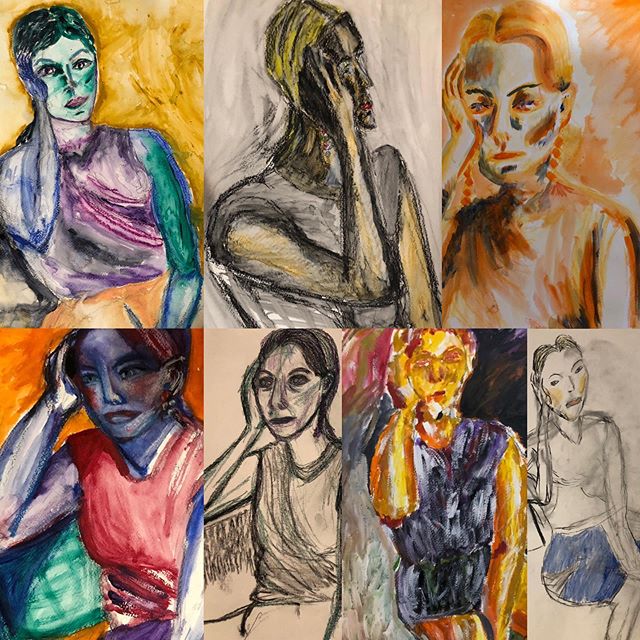 Yes yes, stellar work! By the figure drawing Olympians @hannahdreyfus @paulinisky73 @hannahlouise141 @sylphinthecity @annazb412 @elishevs.m and @hannahdreyfus’s mom, Tova!!
