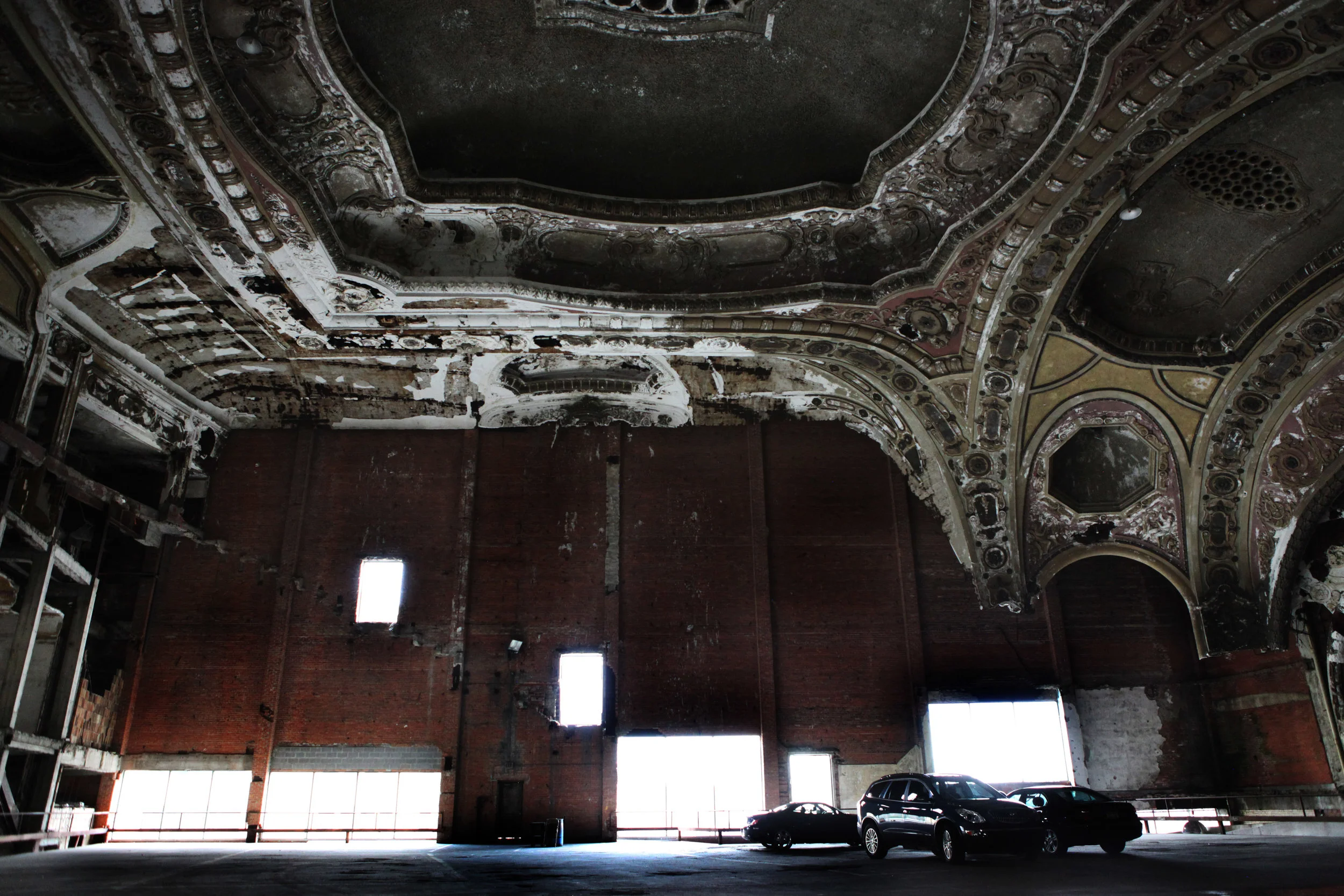 Michigan Central Theater, Now a Parking Lot, Detroit