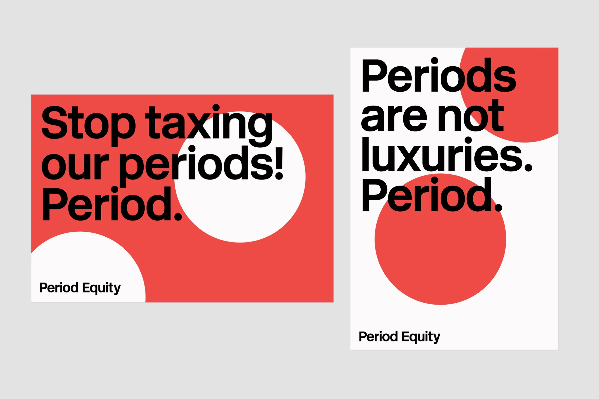 Period Equity,&nbsp;2017. ARTWORK BY PAULA SCHER AND COURTNEY GOOCH.
