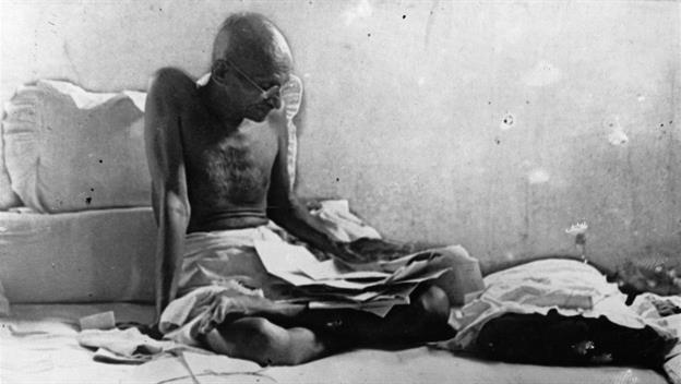 Mahatma Gandhi begins a fast in protest of caste separation, 1932.
