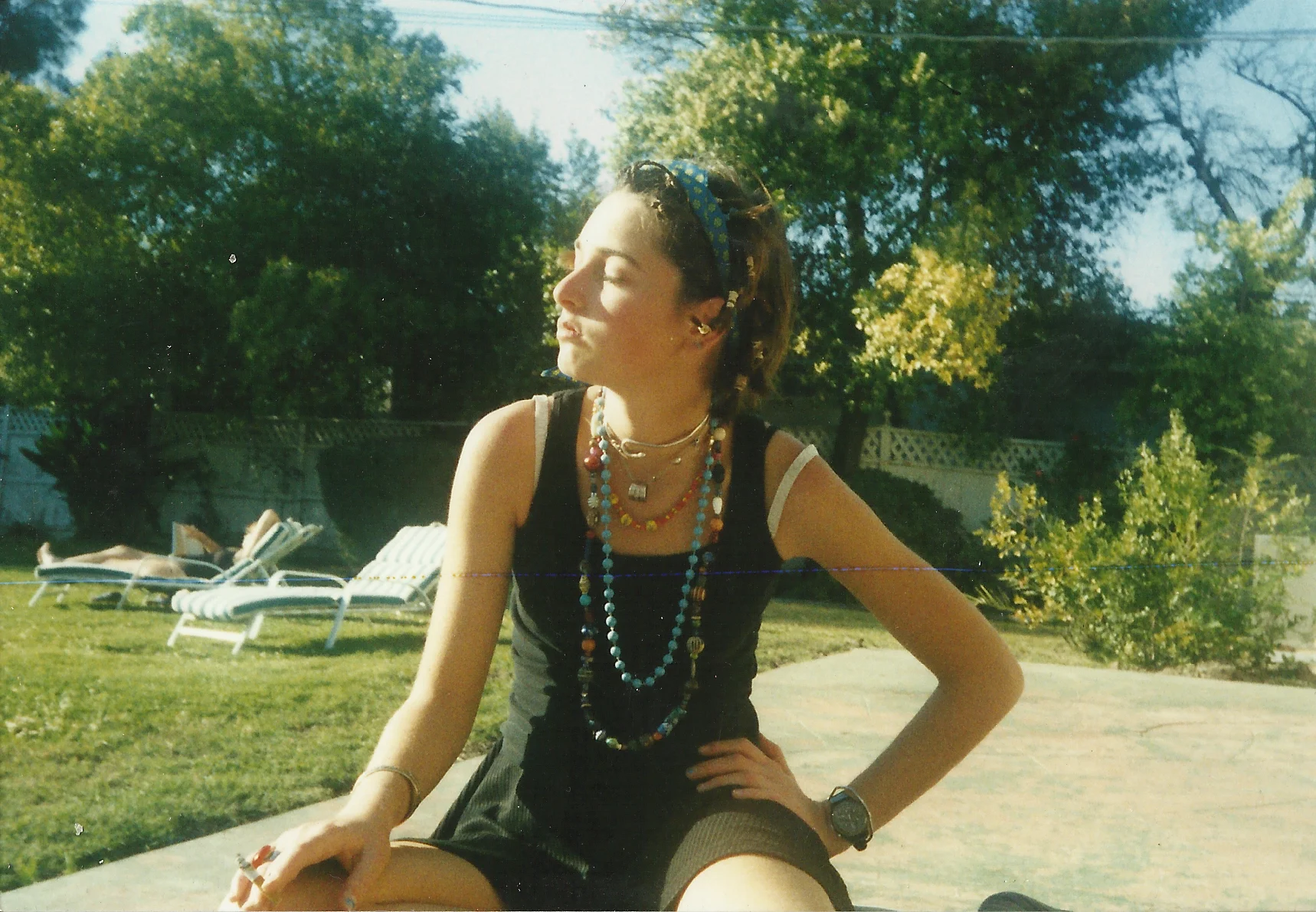 Chiara as a teenager in Los Angeles.