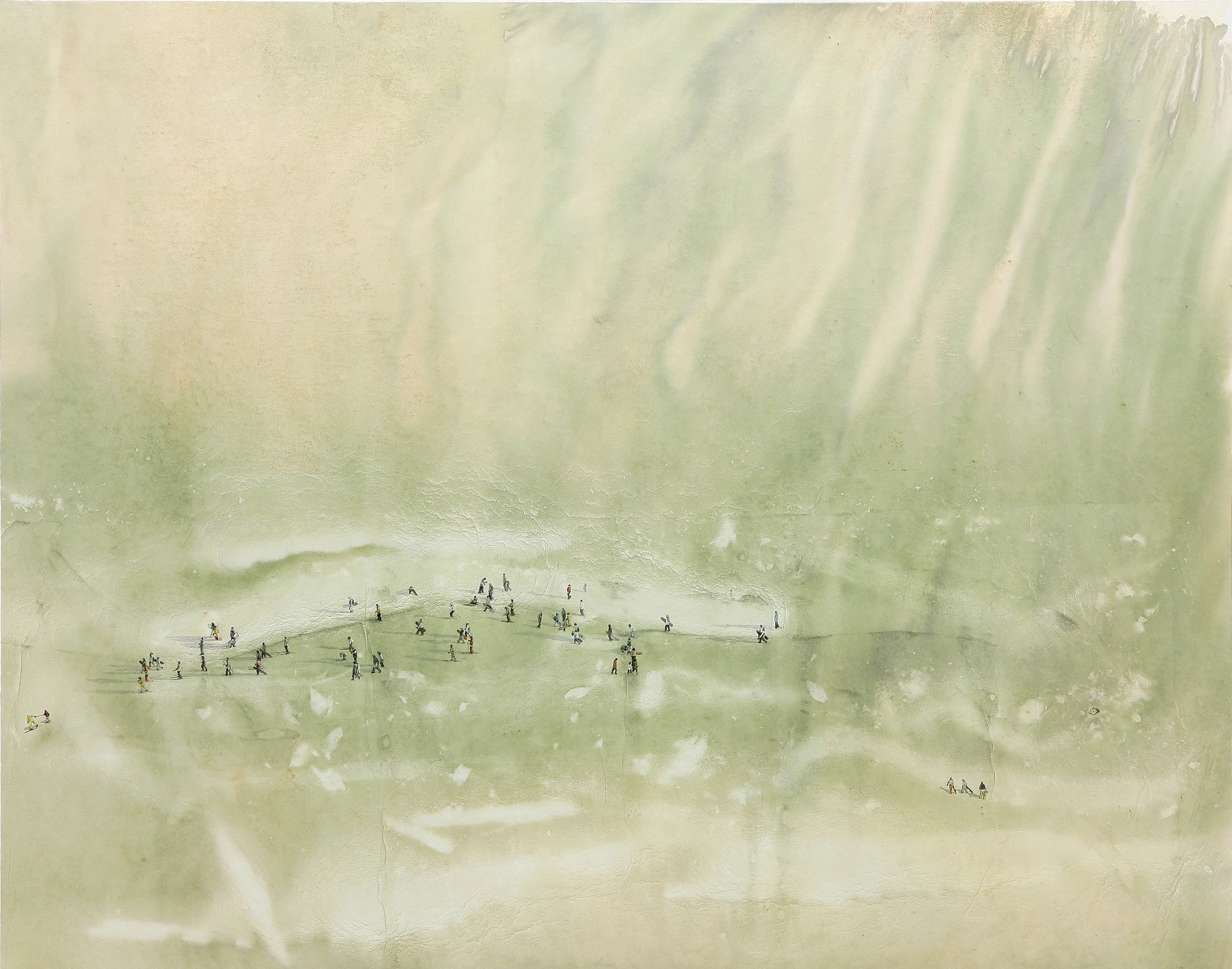 Memory Trace_mind 162x130cm mixed media 2006