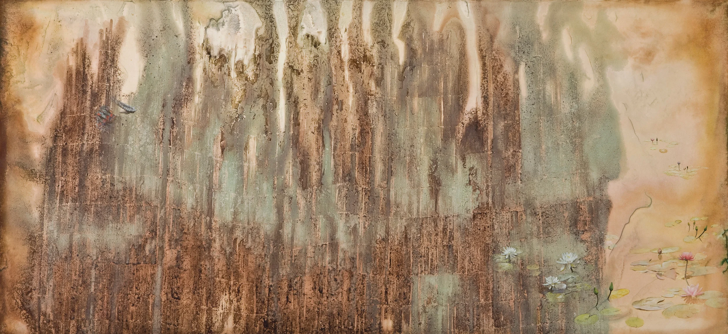 Memory Gap _ 春夏秋冬Ⅰ 97x211.5cm mixed media 2009