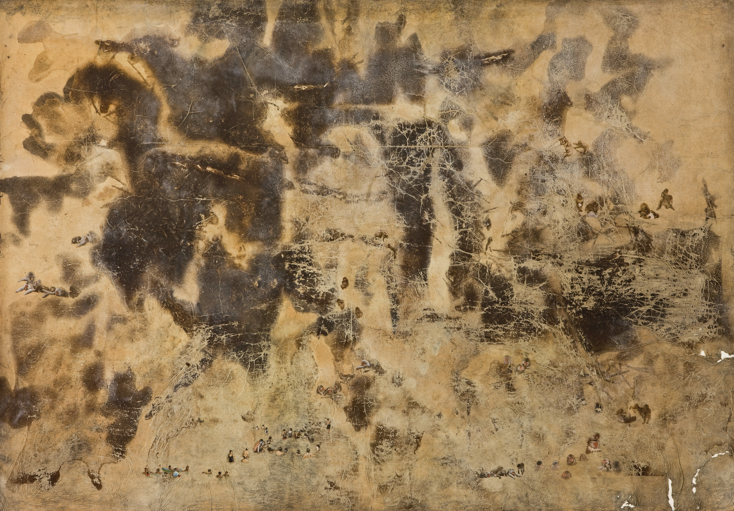 Memory Gap _ 冬Ⅰ 150.5x212.5cm mixed media 2009