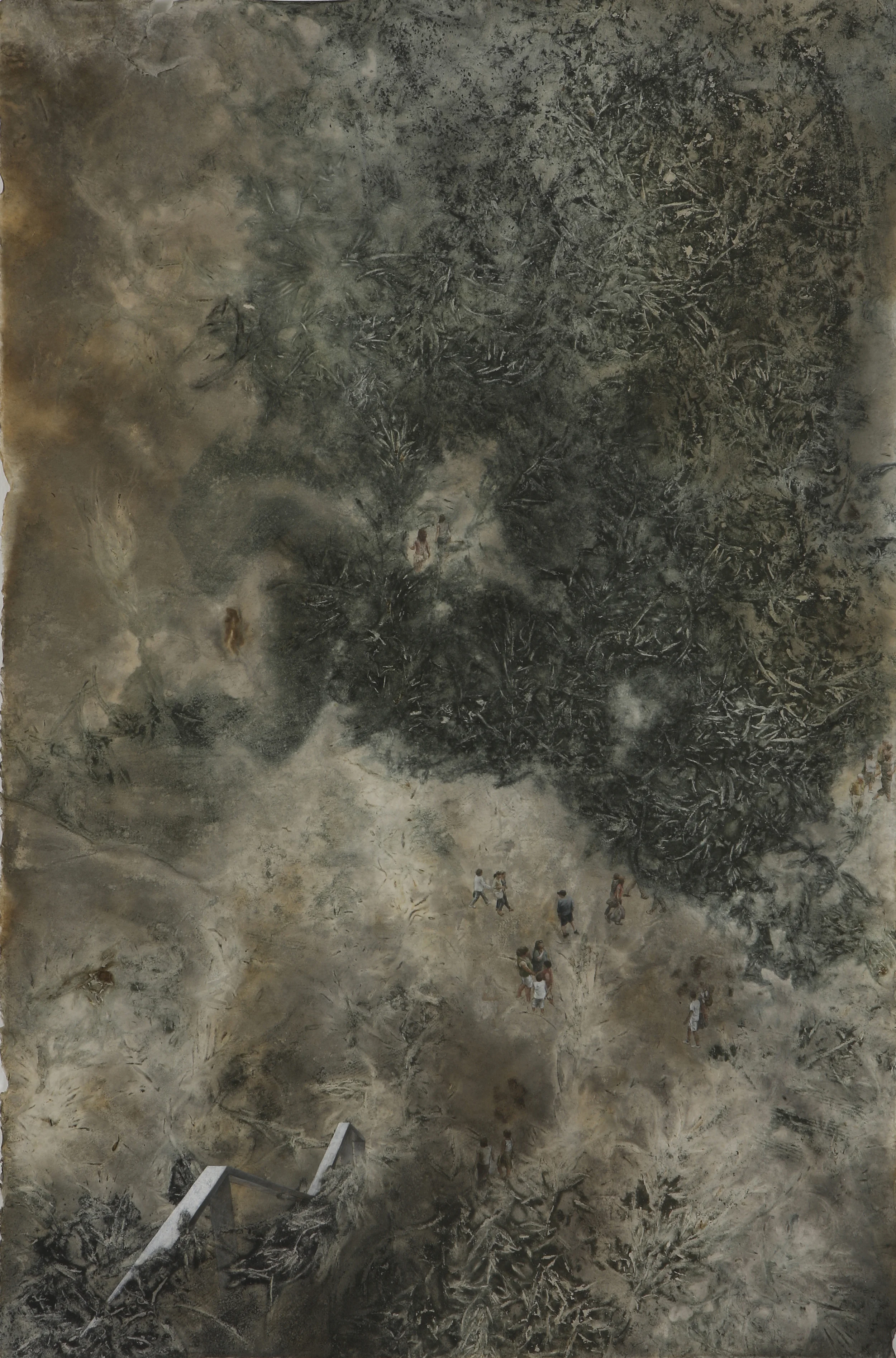 Memory Gap _ Stop forever 94x63cm mixed media 2012