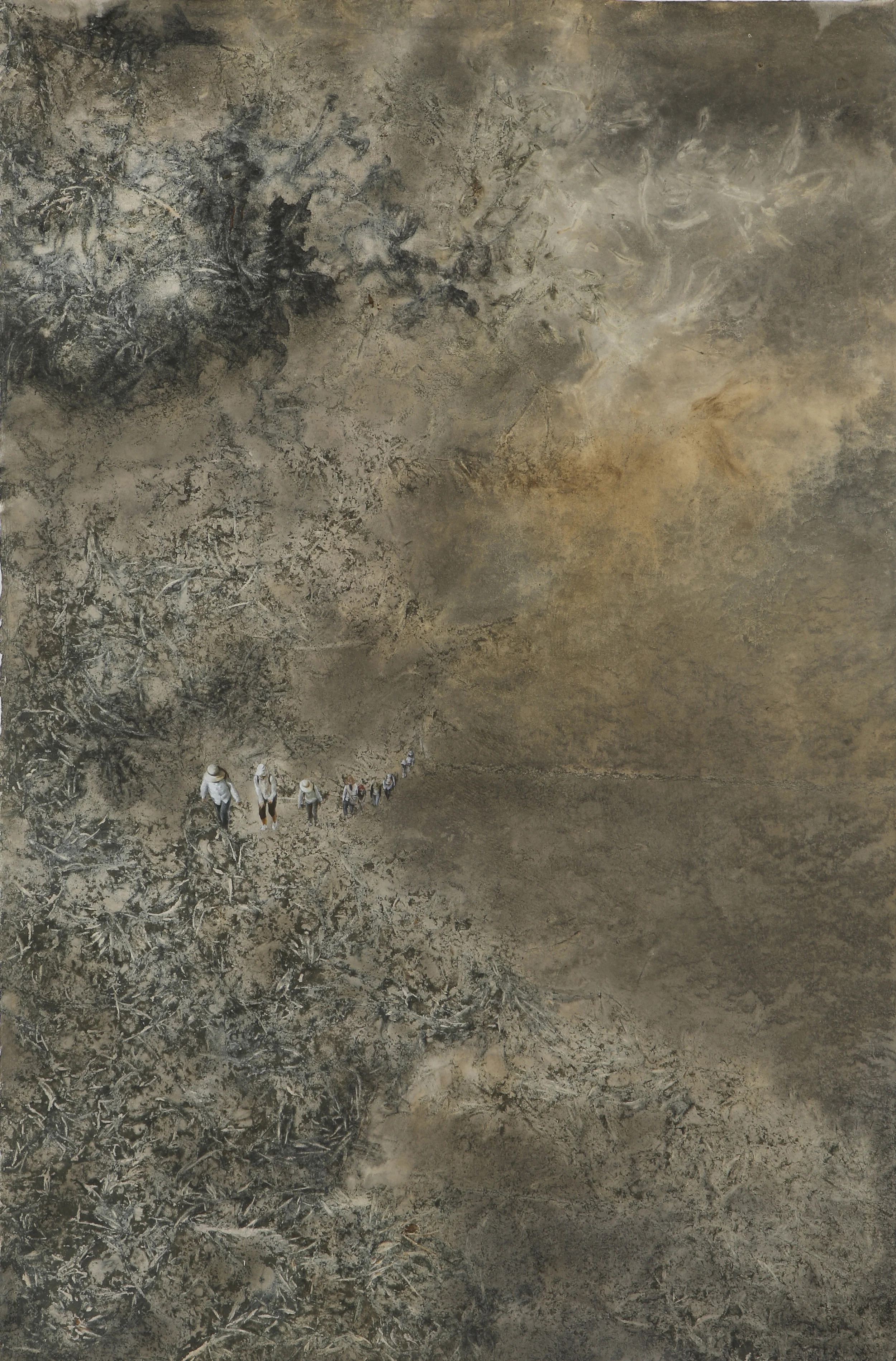 Memory Gap _ A Time Coming 94x63cm mixed media 2012