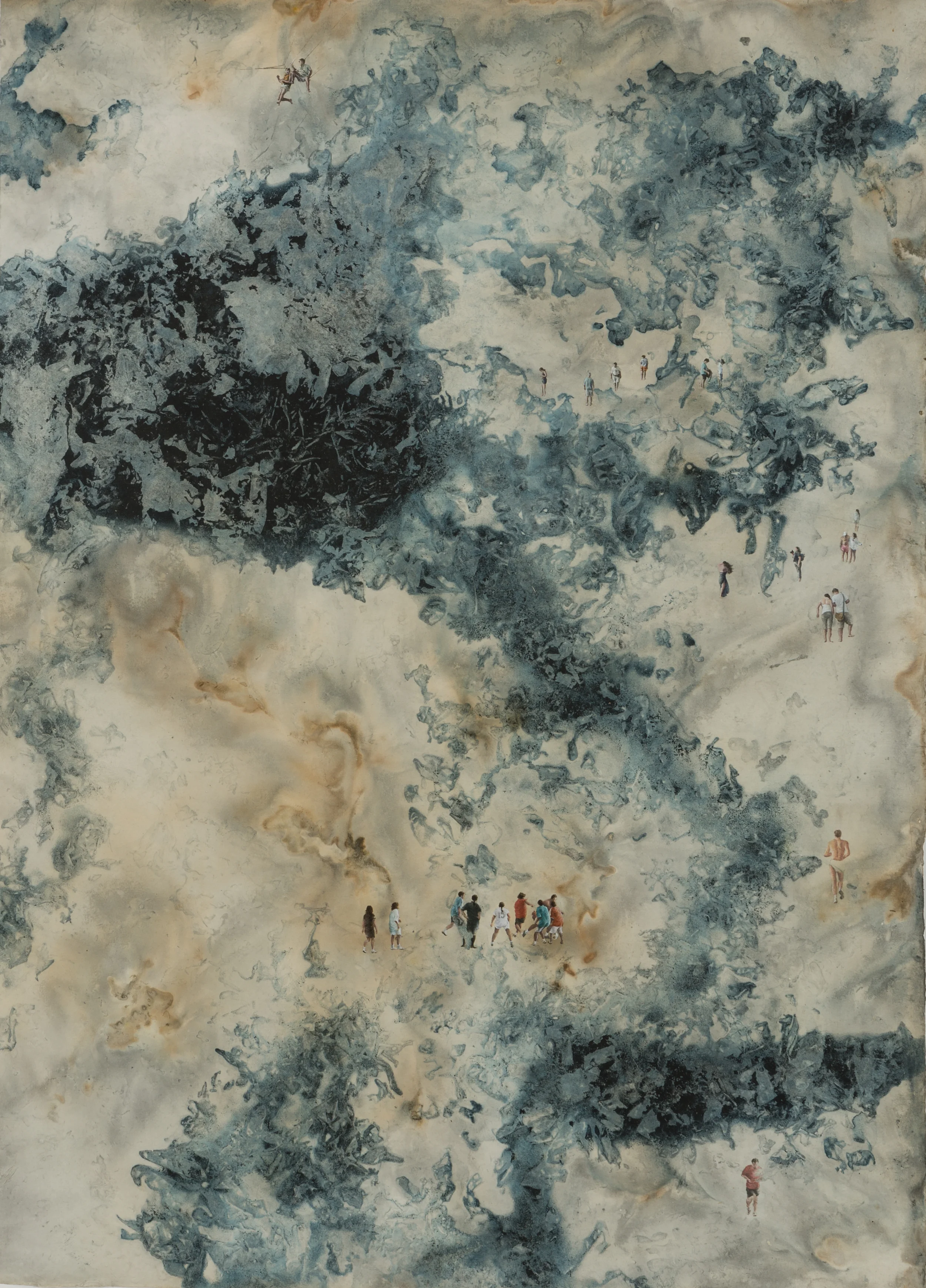 Memory Gap _ Basel 103x75cm mixed media 2014