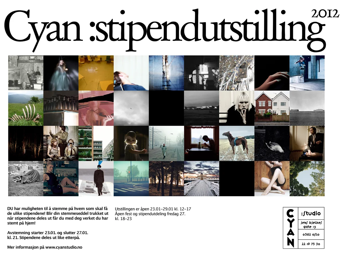 Cyan :stipenduttilling 2012