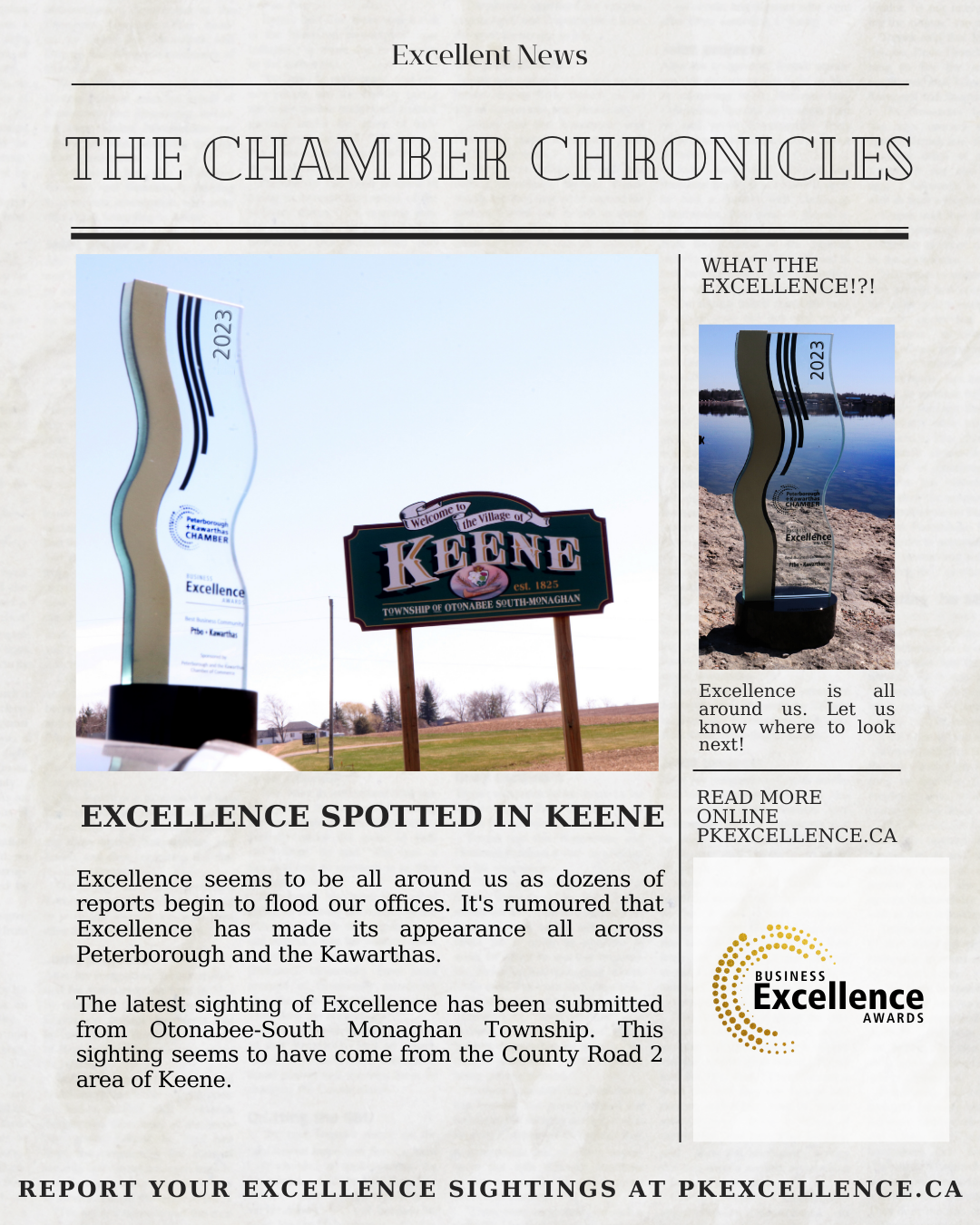 Keene business excellence nomination