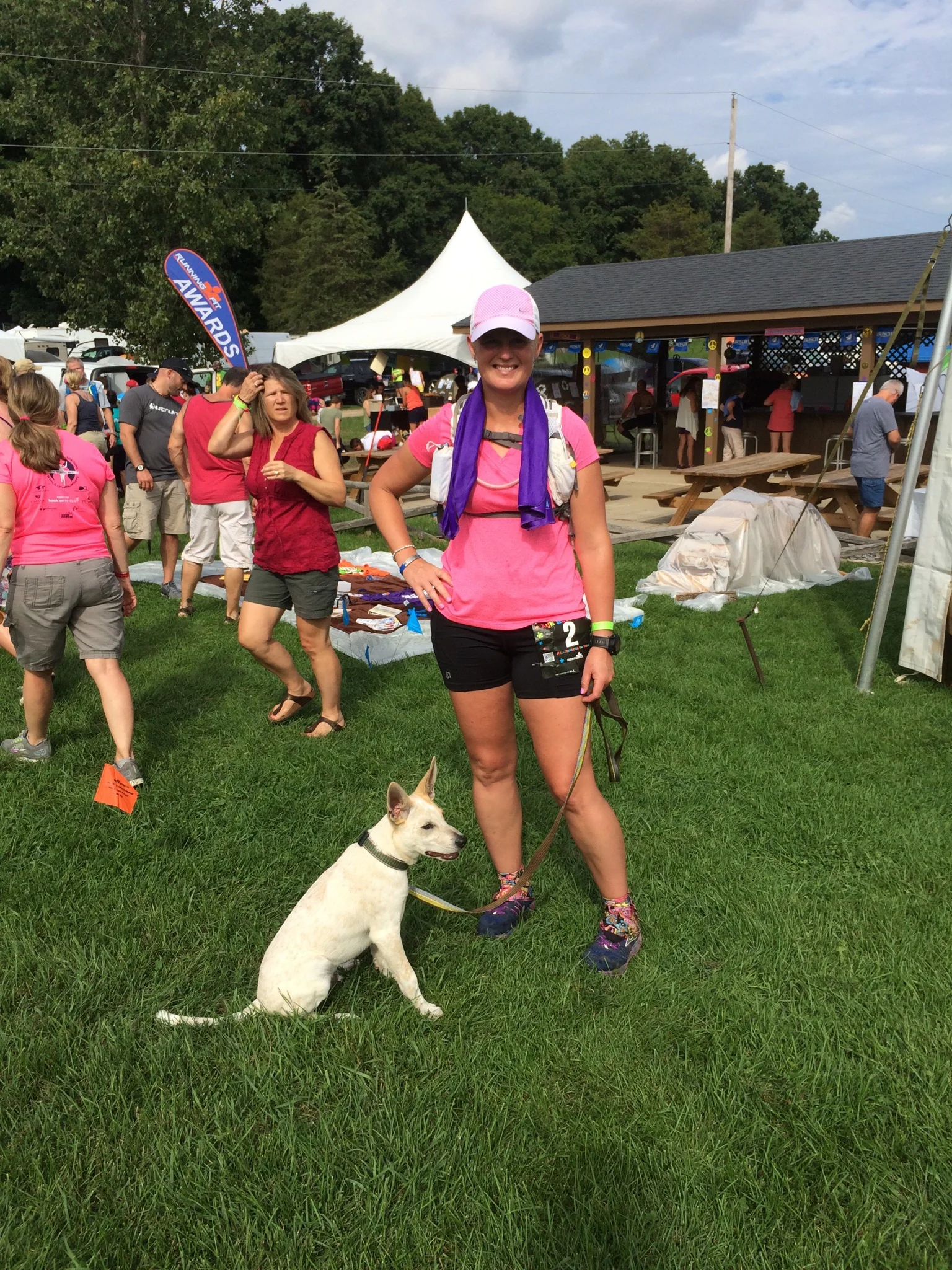 Raleigh and I waiting for the start.
