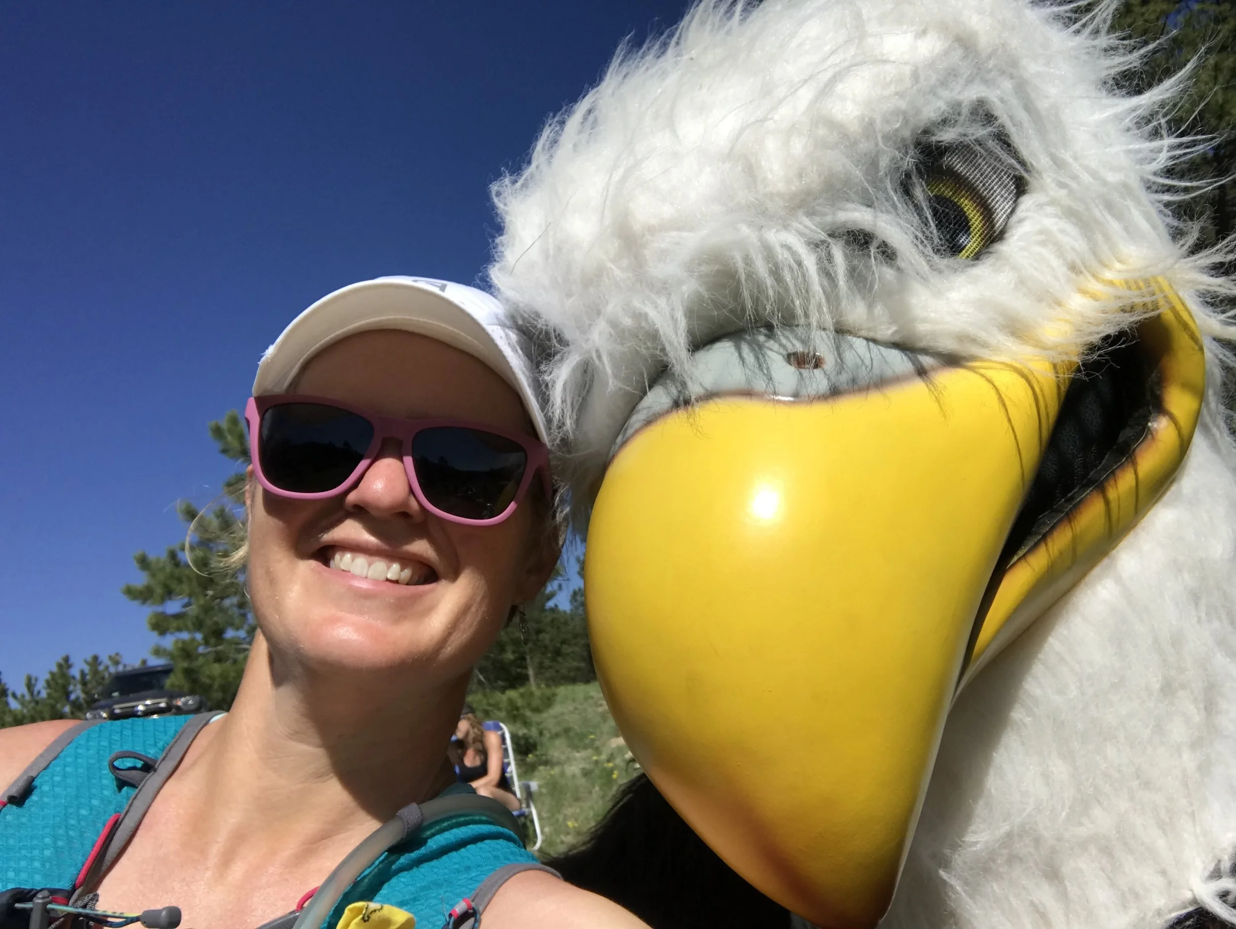 Happiest selfie with an eagle ever!