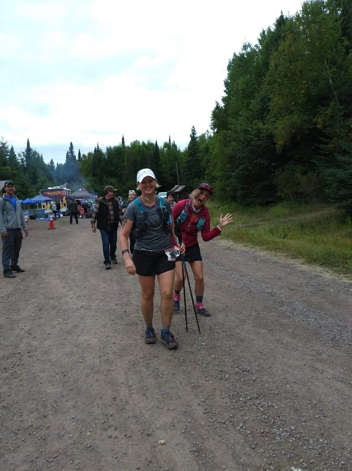 Leaving Oberg behind. Finish line is the next stop. 7.1 miles away.