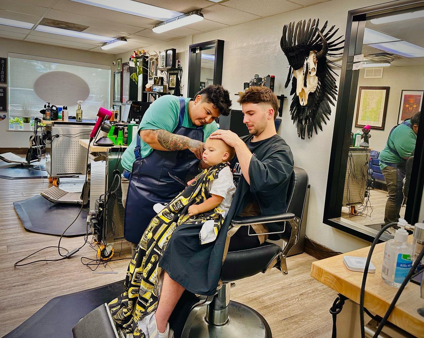 When was the first time you remember going to the barbershop with your dad? #boise