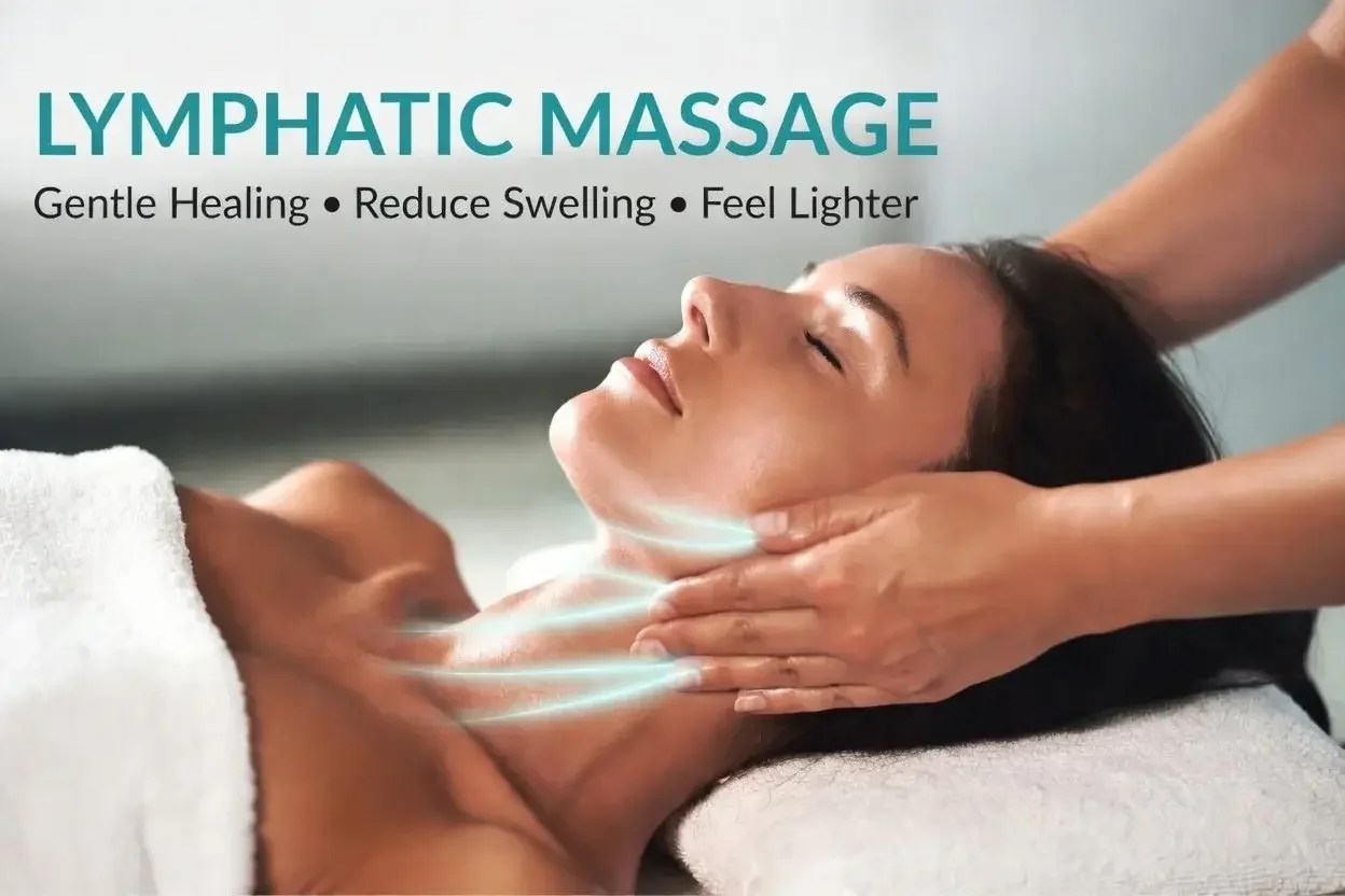 Post-surgical lymphatic drainage massage for swelling relief in Leesburg and Ashburn VA near Inova Loudoun Hospital.