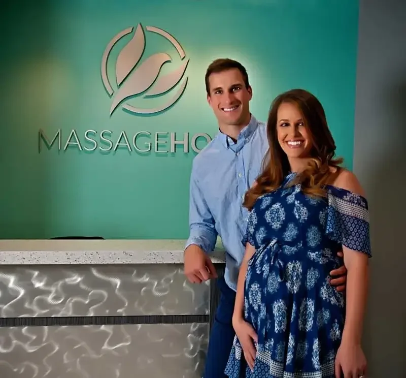 Kirk Cousins, NFL quarterback, receiving therapeutic sports massage for athletic recovery at Massage Hope in Leesburg and Ashburn VA
