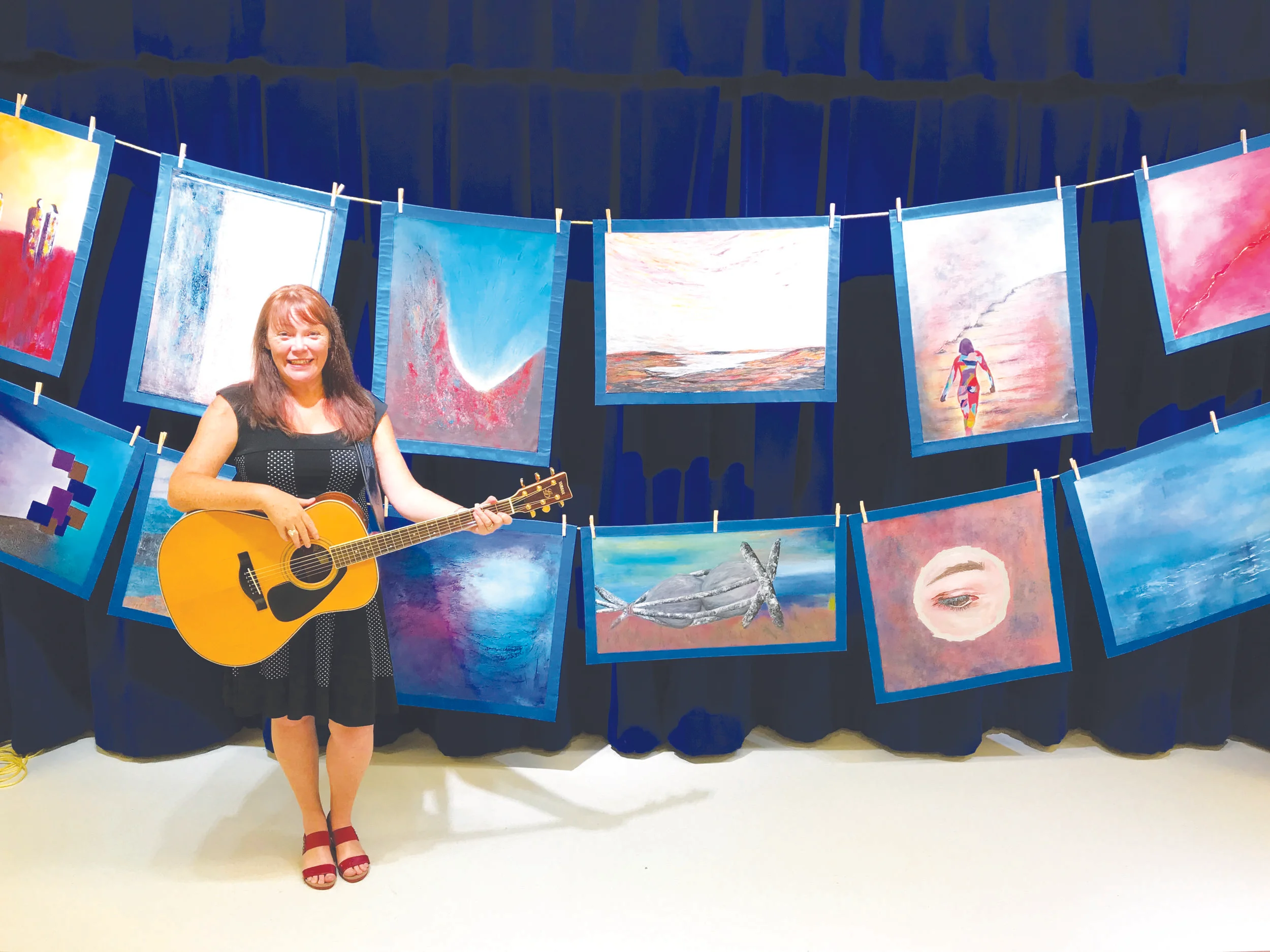  Michelle Myrick combines music, art, and now prose to help share her message of positive thinking and self-acceptance. Submitted photo 