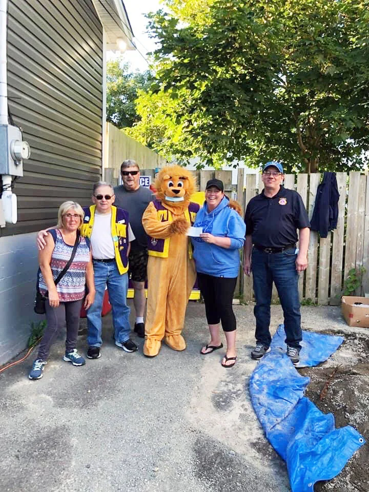  Members of the Gould’s Lions Club recently presented a monetary donation to Lisa Courtney for Nevaeh’s Pantry, located at 78 Keith Drive.  Like other free little pantries, folks can donate or pick up food according to their need.  The pantry is named for Nevaeh Denine, who raised thousands of dollars for cancer research through her lemonade stand before passing in 2018 at nine years old. 