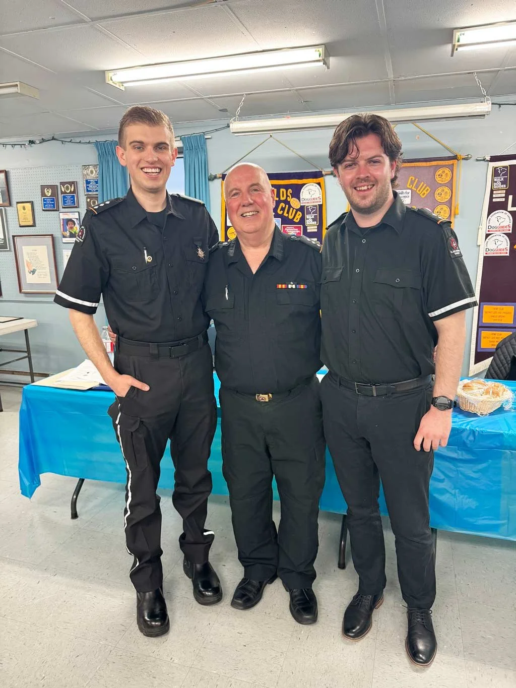  St. John Ambulance Goulds Superintendent and Unit Chief Gerry Antle (centre) is calling it a day after 35 years of service with the volunteer organization. St. John Ambulance and the Goulds Lions Club hosted an appreciation event last month in recognition of his many years of service. Flanking Antle are newly minted Division Unit Chief Jack Hearn, left, and Community Services Officer Josh Williams. St. John Ambulance photo 