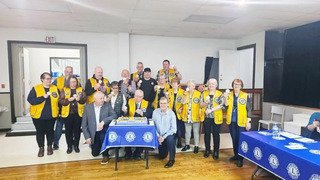  This past November members of the Trepassey Lions Club gathered with residents of the communities of St. Shott’s, Biscay Bay, Portugal Cove South and Trepassey to celebrate 50 years of service to the region. Also in attendance were fellow Lions from our Zone 9. “We welcomed many family members of our founding president, the late Mr. John Devereaux including his sons Mr. Jerome Devereaux and Mr. Neil Devereaux, who are also founding members,” said club spokesperson and current King Lion Aloysius Corcoran. “A fitting tribute was given to her dad by his daughter Mrs. Sylvia Corrigan. The Trepassey Lions Club appreciates all who have supported the club for the past 50 years. We pledge to continue to live up to the motto of the Lions Club – ‘We Serve!’ On hand for the gathering, were, starting in the back row, from left: Michael Power and Clarence Cave; Third Row: Gary McNeil, Wayne McNeil, Clarence Molloy, Mark Dillon, and Linda Power; Second Row: Virginia McNeil, Joan Power, Philomena Butler, Rita Pennell, Elaine Pike, Loretta Cave, and Jose Waddleton; and in the front:&nbsp; founding member Jerome Devereaux, King Lion Wish Corcoran and founding member Neil Devereaux. Missing from the photo are Mary Perry, Melvin Cave and Lifetime Member Pat Curtis.  &nbsp; 