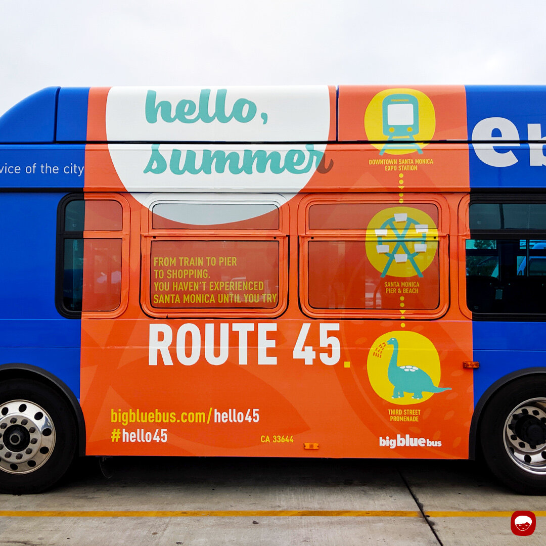 campaign - route 45 - bus wrap