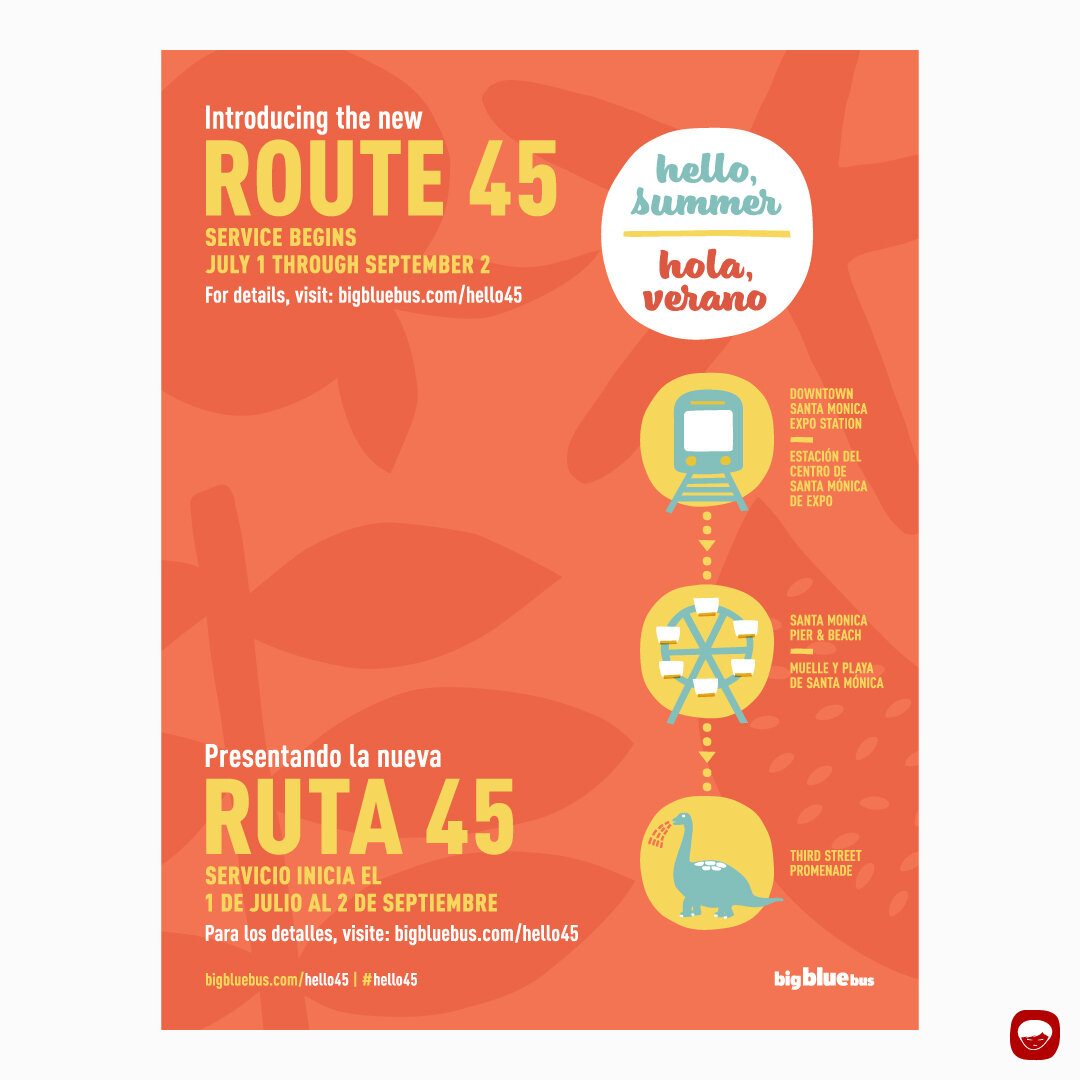 campaign - route 45 - onboard flyer