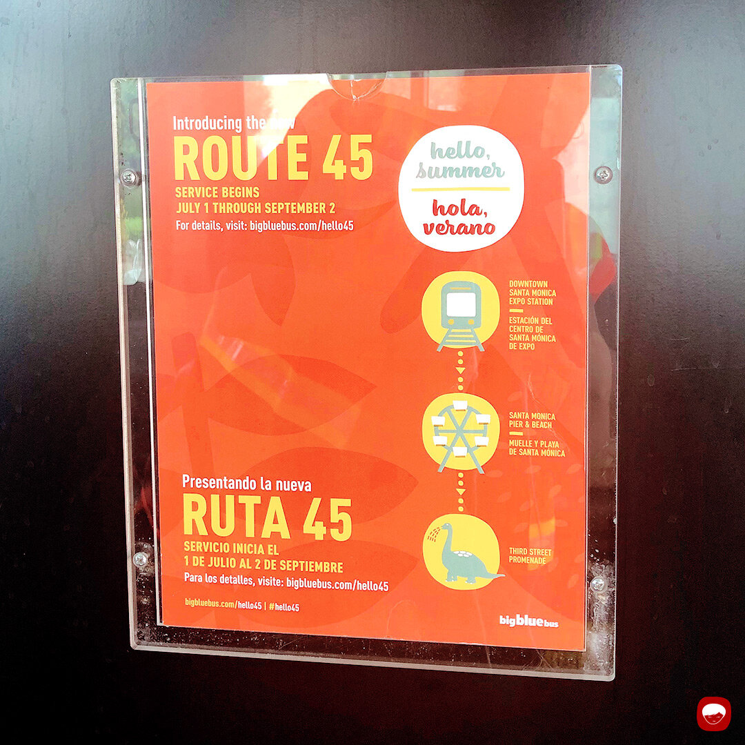 campaign - route 45 - onboard flyer