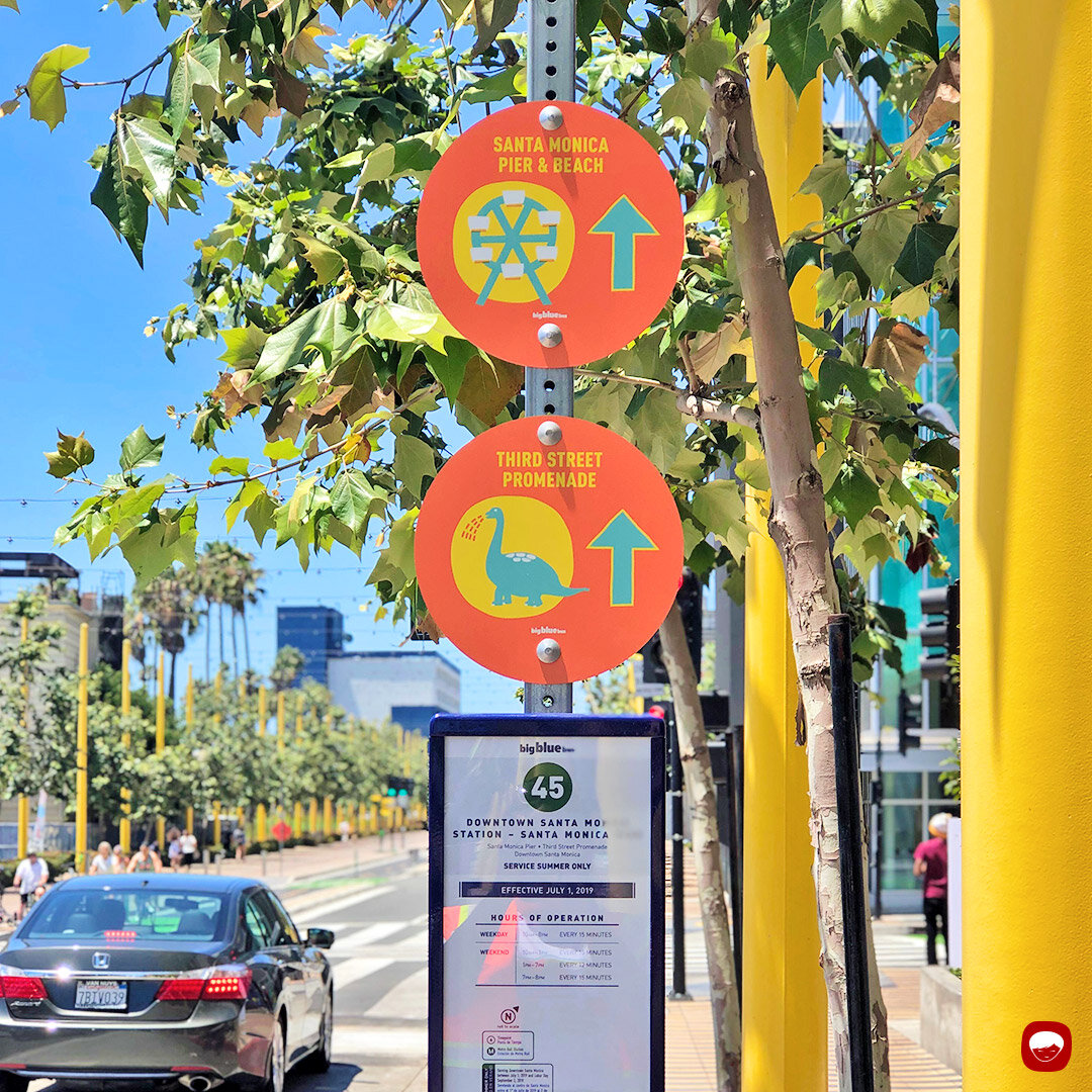 campaign - route 45 - wayfinding pole signs